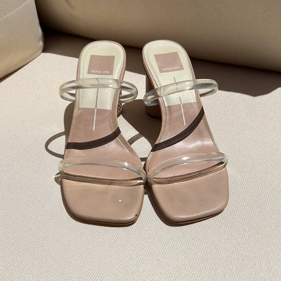 Dolce Vita Noles Heels in Nude Crystal (7) - Picture 7 of 11